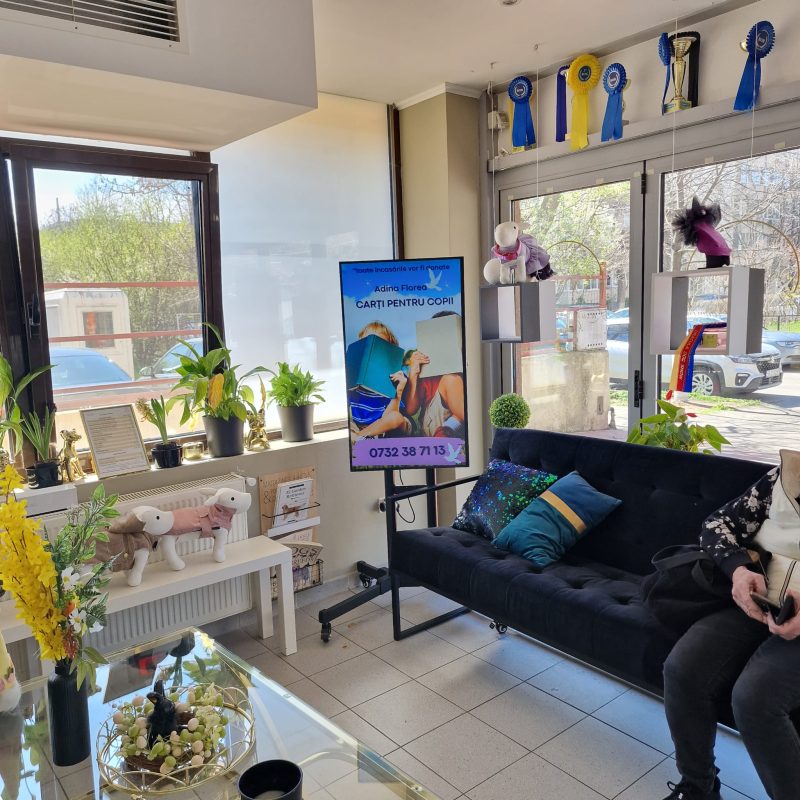 Reteaua Digitala DOOH Indoor - Lăbuțe Fericite Grooming, Caramfil, sector 1