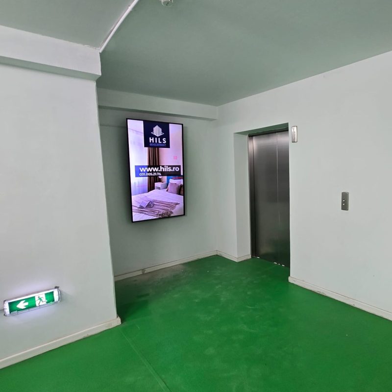 Reteaua Digitala DOOH Indoor - Olimpia Parking etaj 1 – Parcare Aeroportul Otopeni
